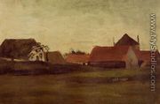 Farmhouses In Loosduinen Near The Hague At Twilight - Vincent Van Gogh