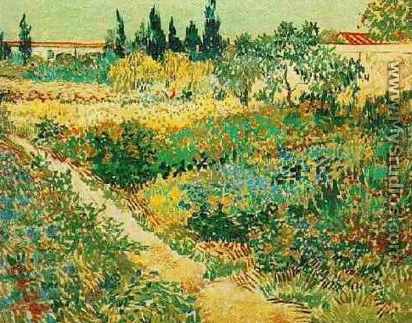 Flowering Garden With Path by Vincent Van Gogh - MyStudios.com