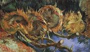 Four Cut Sunflowers - Vincent Van Gogh