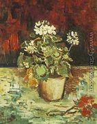 Geranium In A Flowerpot - Vincent Van Gogh