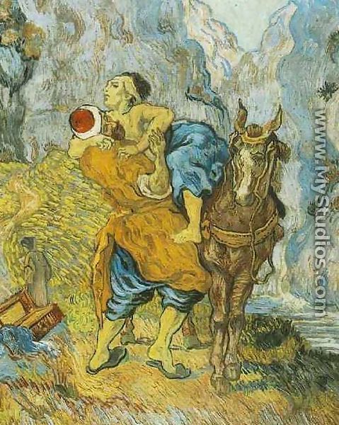 The Good Samaritan (after Delacroix) - Vincent Van Gogh