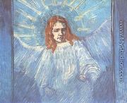 Half Figure Of An Angel (after Rembrandt) - Vincent Van Gogh