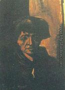 Head Of A Peasant Woman With Dark Cap - Vincent Van Gogh