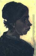 Head Of A Peasant Woman With Dark Cap V - Vincent Van Gogh