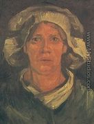 Head Of A Peasant Woman With White Cap V - Vincent Van Gogh