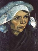 Head Of A Peasant Woman With White Cap VIII - Vincent Van Gogh