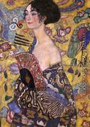 Lady With Fan - Gustav Klimt