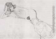 Reclining Woman - Gustav Klimt