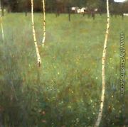 Farmhouse With Birches - Gustav Klimt