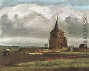 The Old Tower At Nuenen With A Ploughman - Vincent Van Gogh