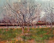 Orchard In Blossom Bordered By Cypresses - Vincent Van Gogh