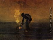 Peasant Burning Weeds - Vincent Van Gogh