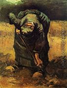 Peasant Woman Digging II - Vincent Van Gogh