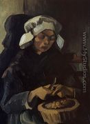 Peasant Woman Peeling Potatoes - Vincent Van Gogh