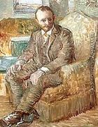 Portrait Of The Art Dealer Alexander Reid Sitting In An Easy Chair - Vincent Van Gogh