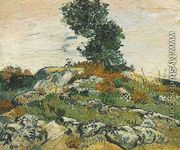 Rocks With Oak Tree - Vincent Van Gogh