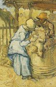 Sheep Shearers The (after Millet) - Vincent Van Gogh