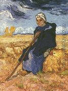 Shepherdess The (after Millet) - Vincent Van Gogh