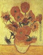 Vase With Fifteen Sunflowers III - Vincent Van Gogh