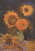 Vase With Five Sunflowers - Vincent Van Gogh