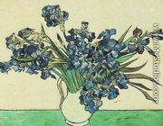Vase With Irises - Vincent Van Gogh