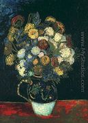 Vase With Zinnias - Vincent Van Gogh