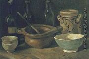 Still Life With Earthenware And Bottles - Vincent Van Gogh