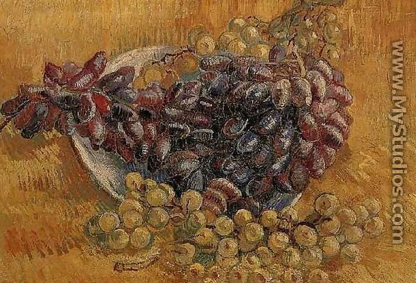Still Life With Grapes - Vincent Van Gogh