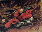 Still Life With Mussels And Shrimps - Vincent Van Gogh
