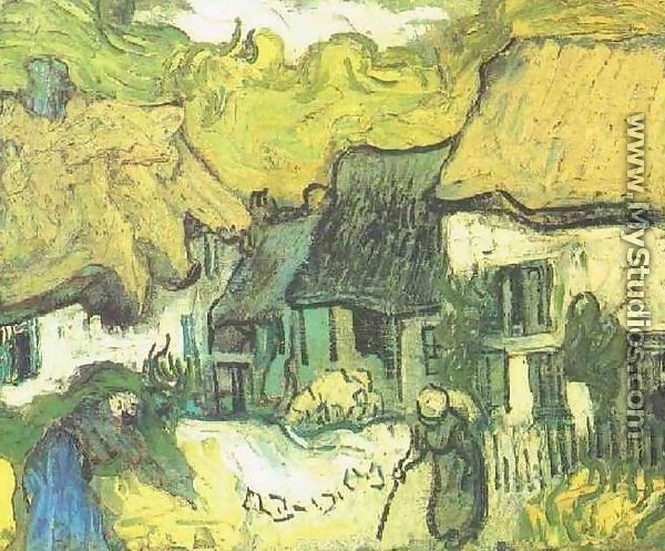 Thatched Cottages In Jorgus - Vincent Van Gogh