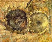 Two Cut Sunflowers II - Vincent Van Gogh