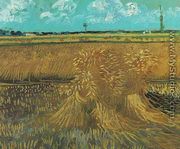 Wheat Field With Sheaves - Vincent Van Gogh