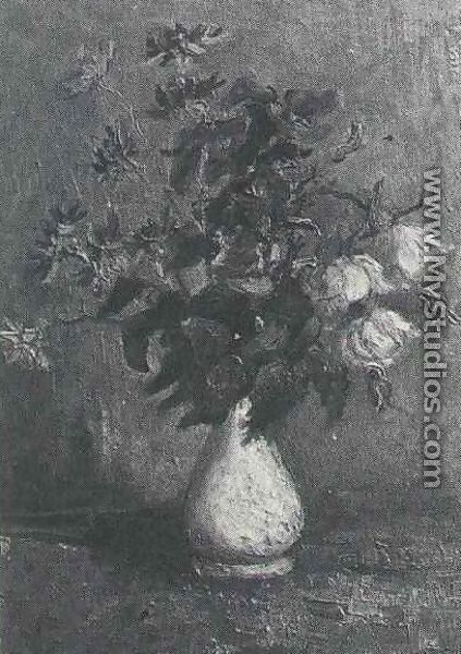 White Vase With Roses And Other Flowers - Vincent Van Gogh