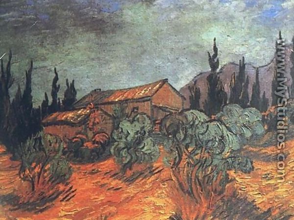 Wooden Sheds - Vincent Van Gogh