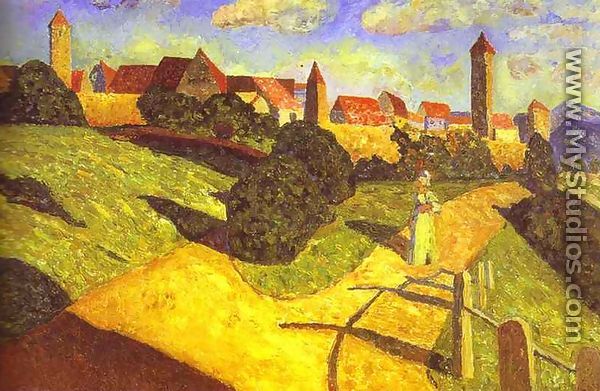 Old Town II - Wassily Kandinsky