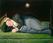 Sleeping President Presidente Durmiendo - Fernando Botero
