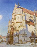 The Church At Moret - Alfred Sisley