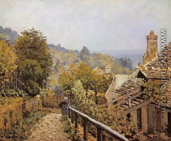 Sentier De La Mi Cote Louveciennes - Alfred Sisley