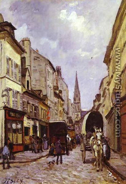 La Grande Rue Argenteuil - Alfred Sisley