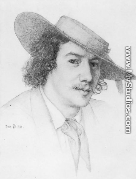Portrait of Whistler 1858 - Sir Edward John Poynter