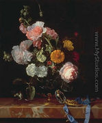 Vanitas Flower Still Life - Willem Van Aelst