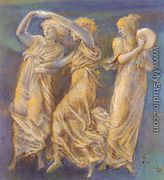 Three Female Figures  Dancing And Playing - Sir Edward Coley Burne-Jones