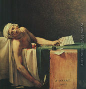 The Death Of Marat  (detail 2) 1793 - Jacques Louis David