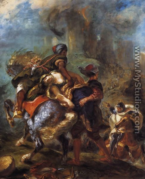 The Abduction of Rebecca 1846 - Eugene Delacroix