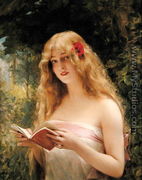 La Belle Liseuse   The Beautiful Reader - Leon Francois Comerre