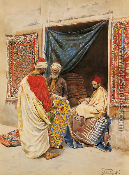 The Carpet Merchant - Giulio Rosati