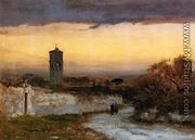 Monastery At Albano - George Inness