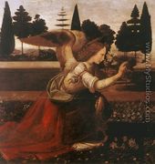 Annunciation (detail 1) 1472-75 - Leonardo Da Vinci