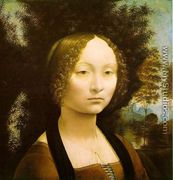 Portrait of Ginevra de' Benci 1474-46 - Leonardo Da Vinci