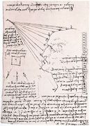 Study Of The Effect Of Light On A Profile Head Facsimile - Leonardo Da Vinci